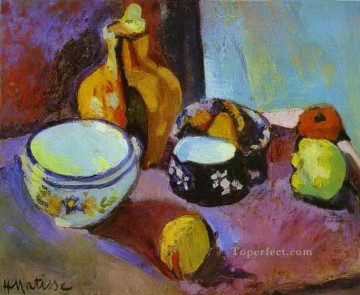 Platos y Frutas fauvismo abstracto Henri Matisse Pinturas al óleo